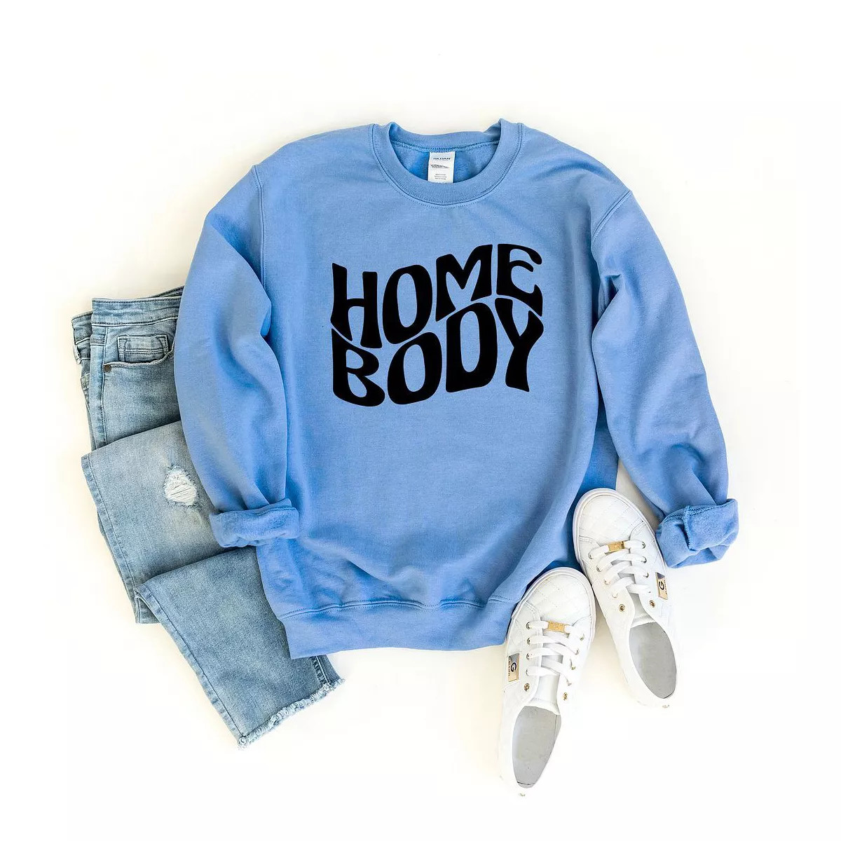 Simply Sage Market Women's Graphic Sweatshirt Homebody Wavy | Target