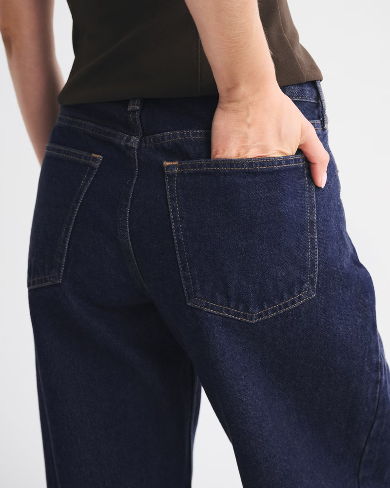 Mid Rise Barrel Jean | Abercrombie & Fitch (UK)