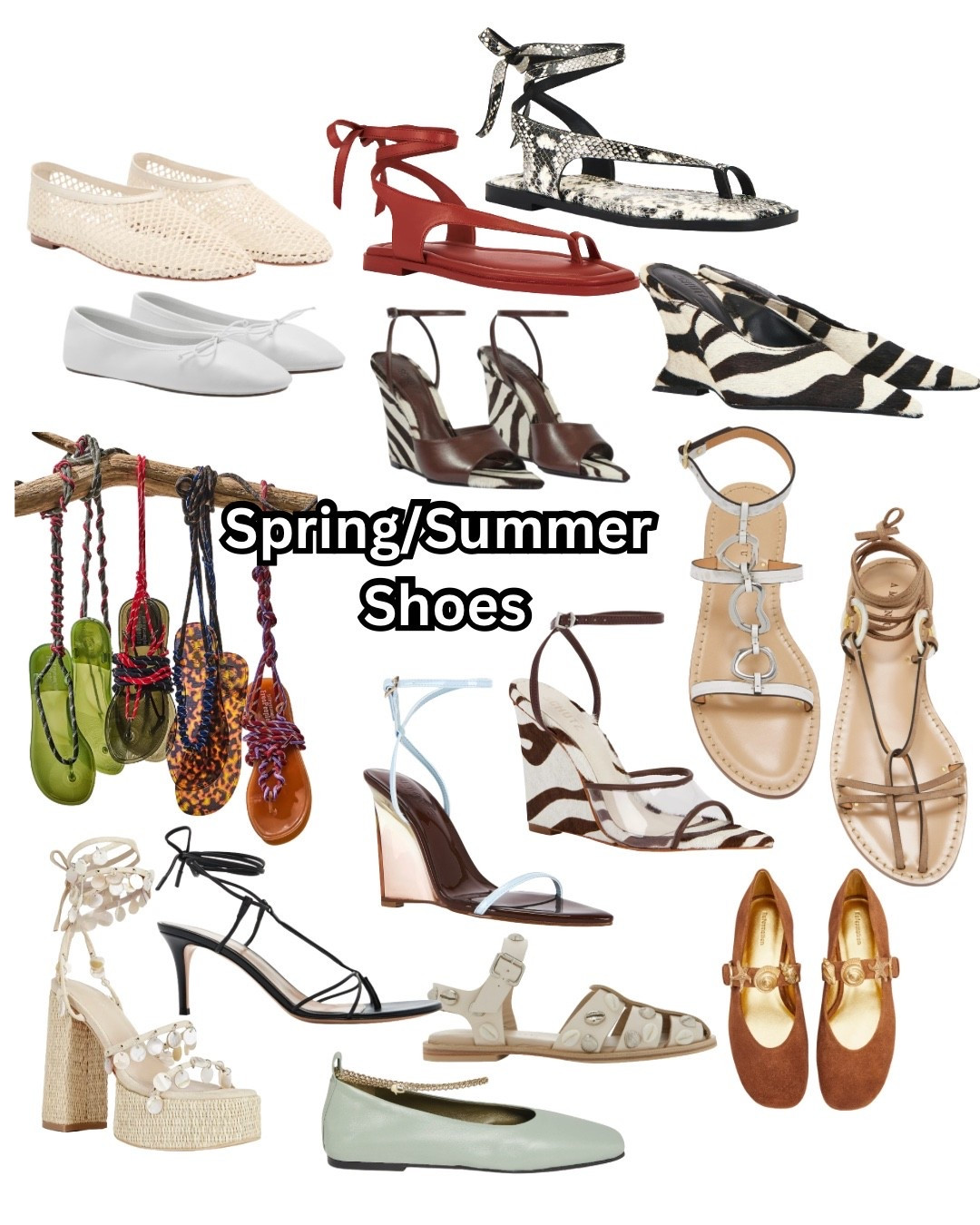 My current favorite Spring/Summer shoes. From ballet flats to leather sandals and fun strappy heels. Tons of these are on sale right now - almost everything is under $200! 

#LTKSaleAlert
