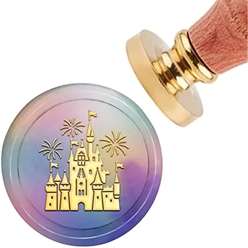 1pc Castle Wax Seal Stamp Fireworks Vintage Sealing Wax Stamps 30mm/1.18in Removable Brass Head S... | Temu Affiliate Program