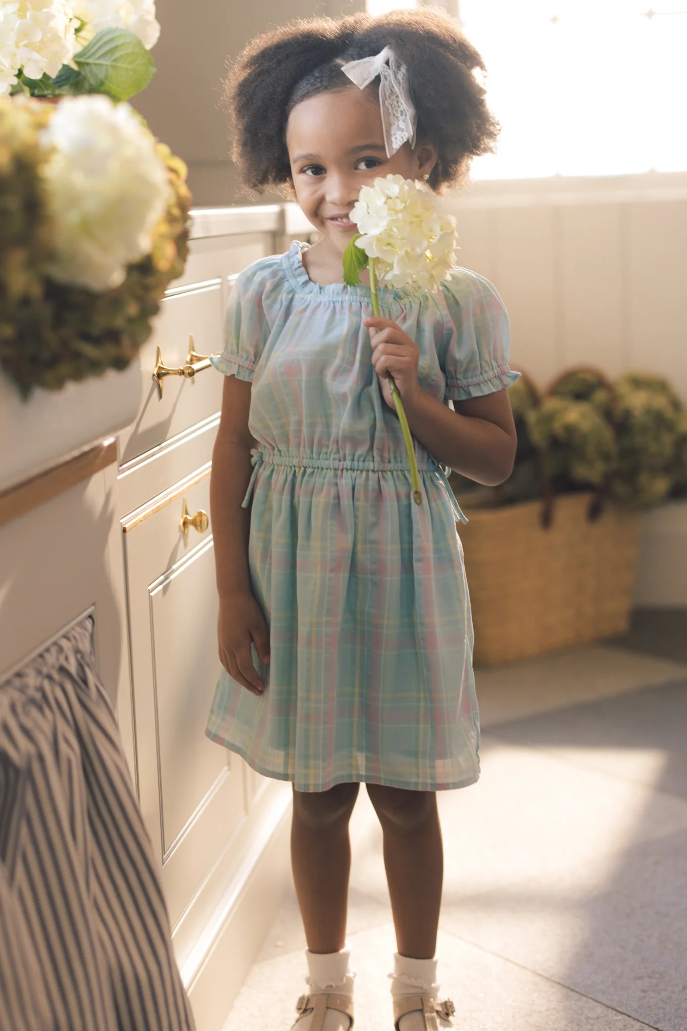 Mini Thalia Dress in Pastel Plaid | Ivy City Co