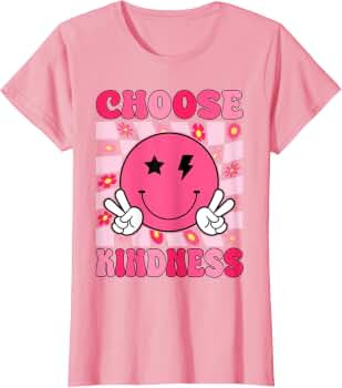 Be Kind Choose Kindness Retro Groovy Inspirational T-Shirt | Amazon (US)