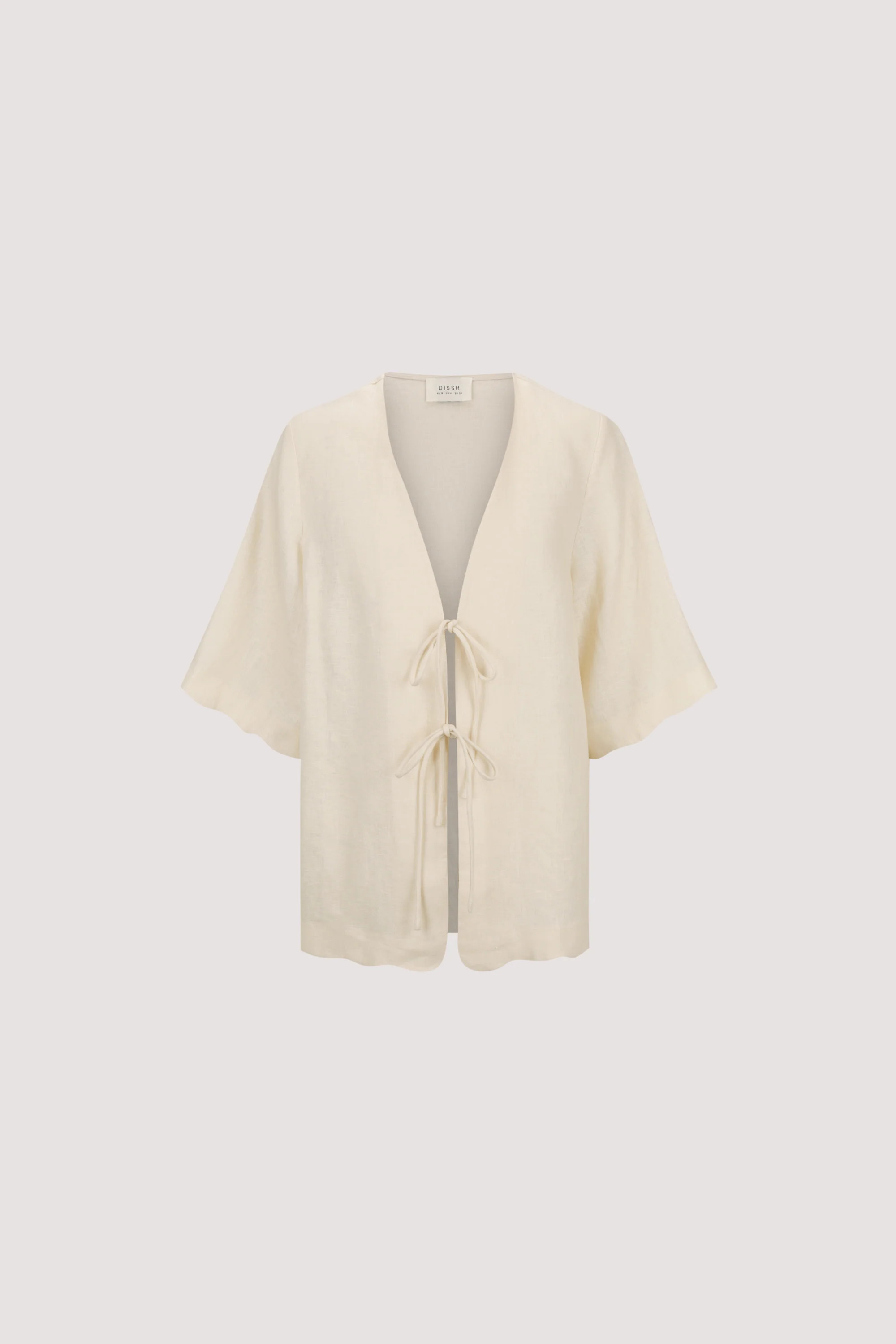 LELA SANDSTONE LINEN SHIRT | DISSH
