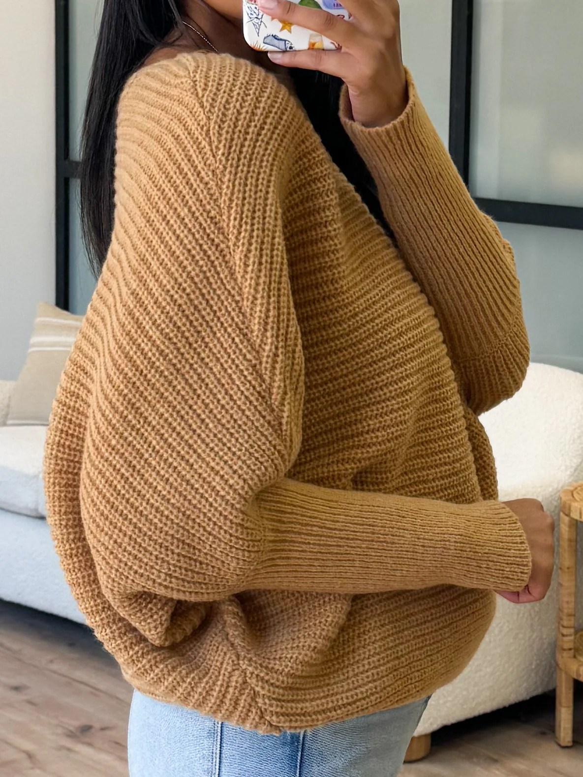 Harmony Ribbed Knit Sweater | Camel | Talulah