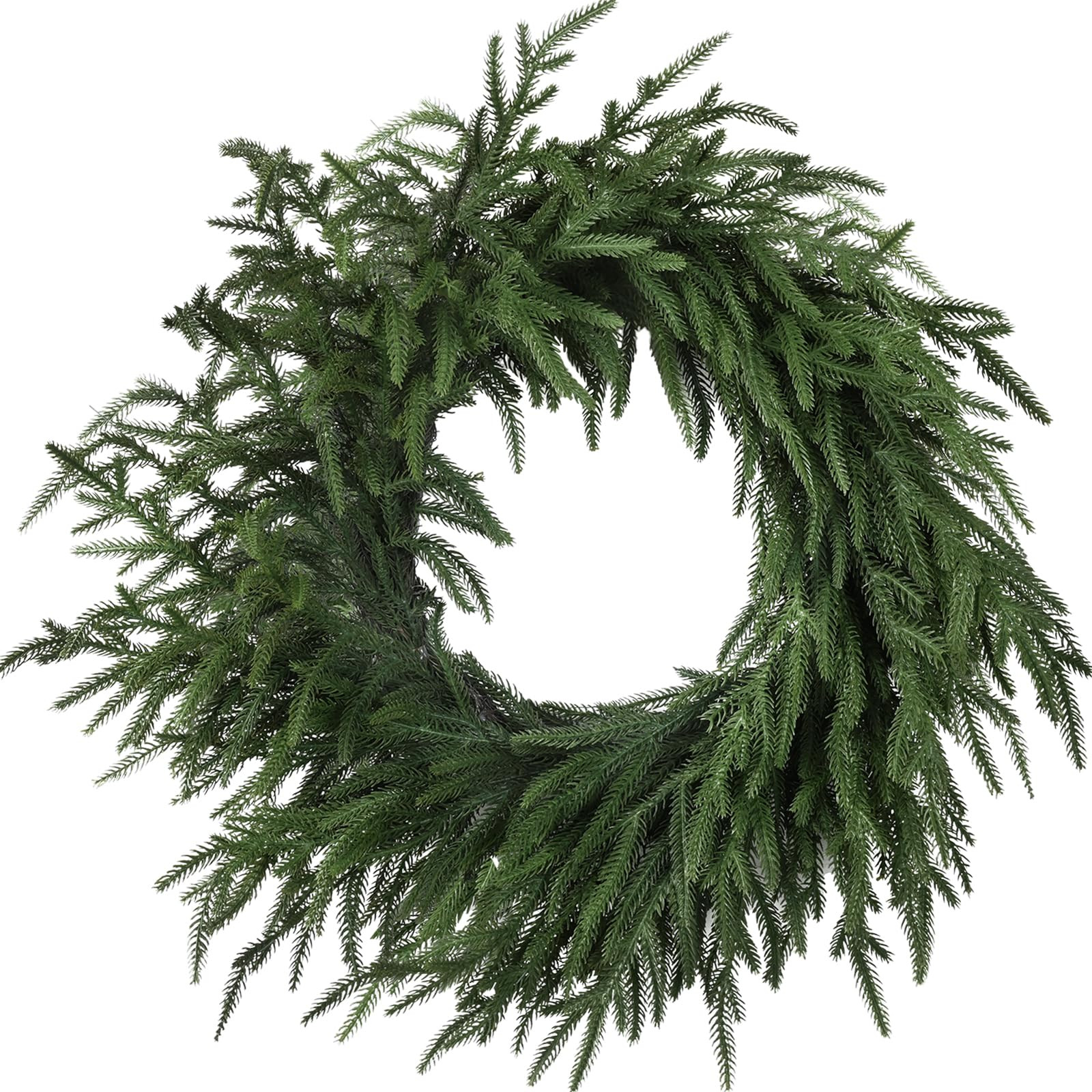 Artgar 24 Inch Christmas Pine Wreath Christmas Wreaths for Front Door, Real Touch Artificial Gree... | Amazon (US)