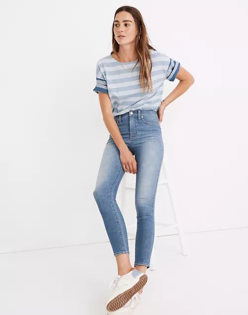 10" High-Rise Skinny Crop Jeans in Welling Wash: Summerweight Edition | Madewell