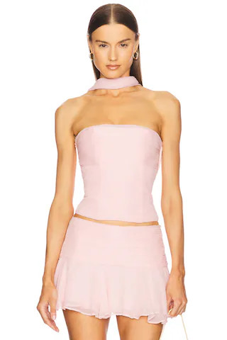 LOBA Aria Corset in Light Pink from Revolve.com | Revolve Clothing (Global)