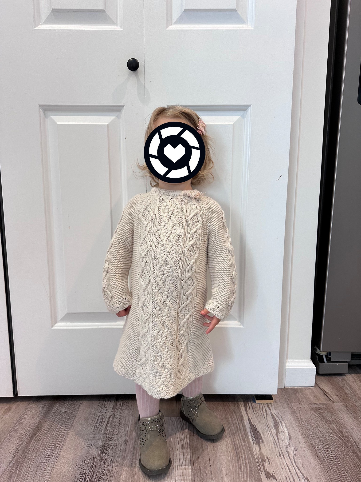 My daughter outfit of the day for a cool spring photoshoot. I got this sweater dress from Marshall’s and then I paired it with knee high socks and cute boots

#LTKmomlife #LTKBaby #LTKKids