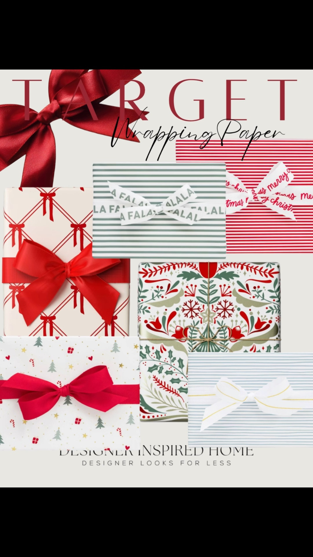 Gorgeous wrapping paper finds from
Target! 

#LTKSeasonal #LTKmomlife #LTKHoliday