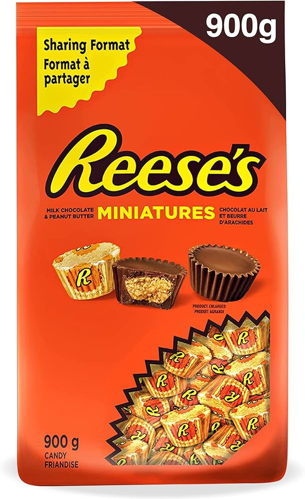 REESE'S Bulk Chocolate - Chocolate Candy Peanut Butter Cups Minis, Holiday Candy, Individually Wr... | Amazon (CA)