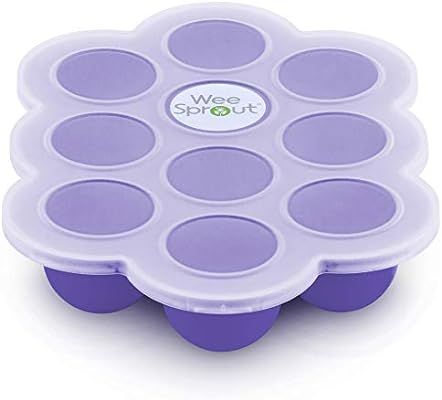 WeeSprout Silicone Baby Food Freezer Tray with Clip-on Lid by WeeSprout - Perfect Storage Contain... | Amazon (US)