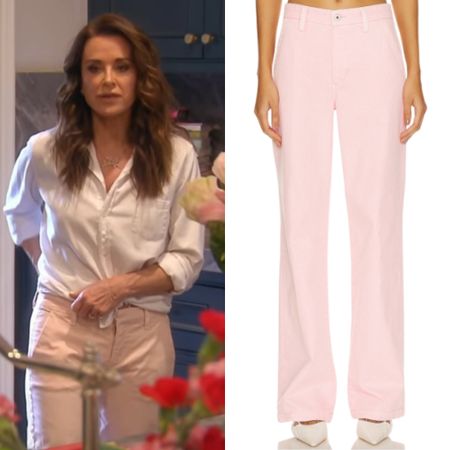 Kyle Richards’ Pink Pants and White Top // Note: we are not 100% sure on the top but think it’s it! 