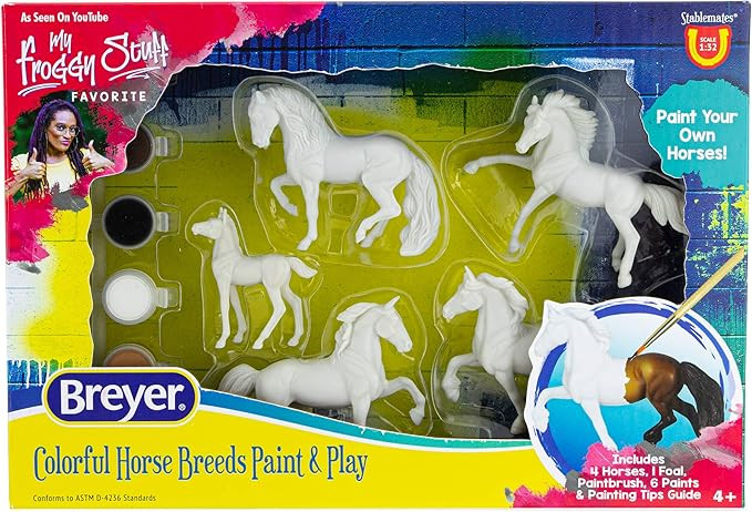 Breyer Horses Stablemates Horse Crazy Colorful Breed Paint Set | 5 piece Set | 1:32 Scale | Model... | Amazon (US)