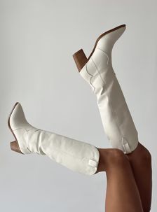 Billini Novena Boots Off White | Princess Polly US