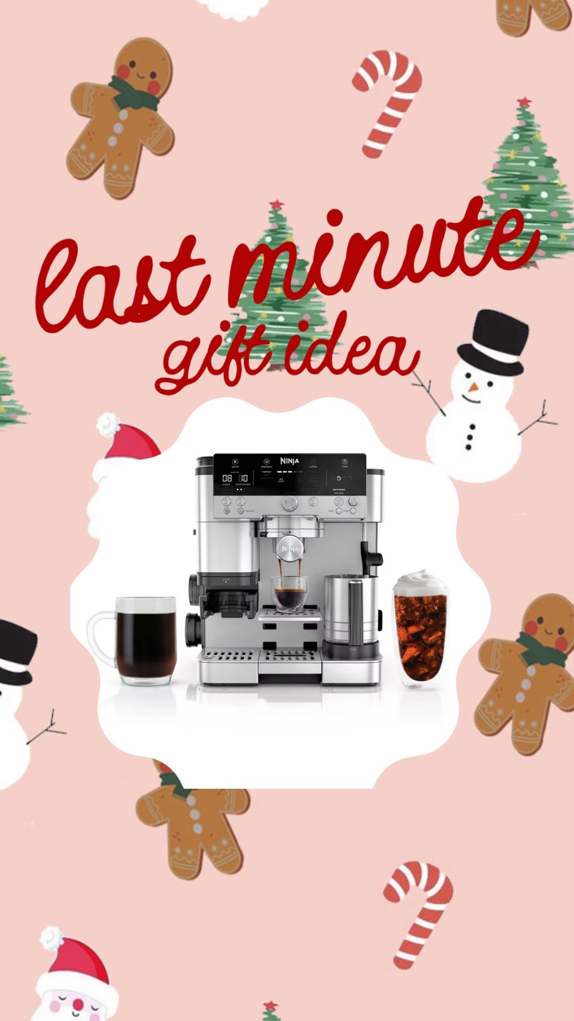 Last minute gift idea!

This Ninja espresso machine combo is $100 off + get a $50 target gift card with purchase! 

#LTKSaleAlert #LTKfoodie #LTKGiftGuide