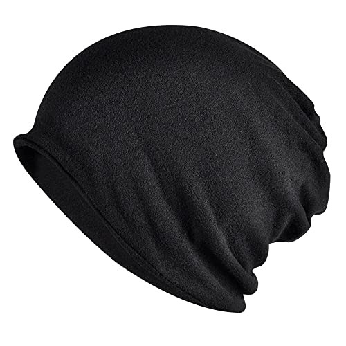 ELLEWIN Slouchy Black Beanie Hip-Hop Hats Cap for Men Women Soft Lightweight Running Adult Beanie Hats | Amazon (US)