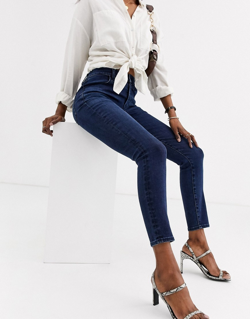 J Brand - Alana - Jean skinny court à taille haute-Bleu | ASOS (Global)
