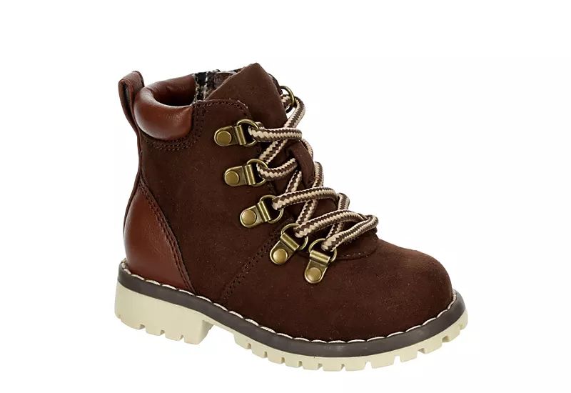 Day Five Boys Infant Lil Koda Lace-up Boot - Dark Brown | Rack Room Shoes