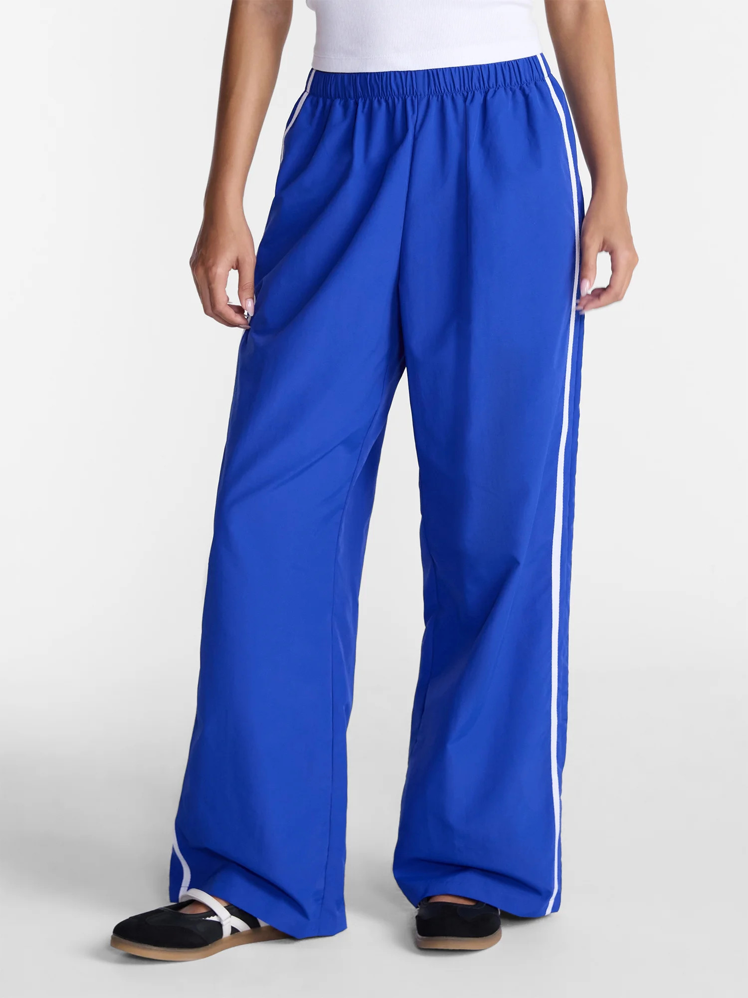 No Boundaries Nylon Game Day Track Pants, 30.5'' Inseam, Women's XXS-XXL | Walmart (US)
