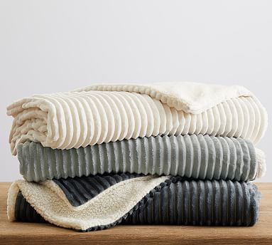 Ridgeline Sherpa Back Throw | Pottery Barn (US)