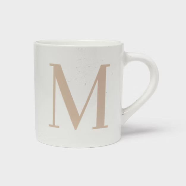 16oz Stoneware Monogram Mug - Threshold™ | Target