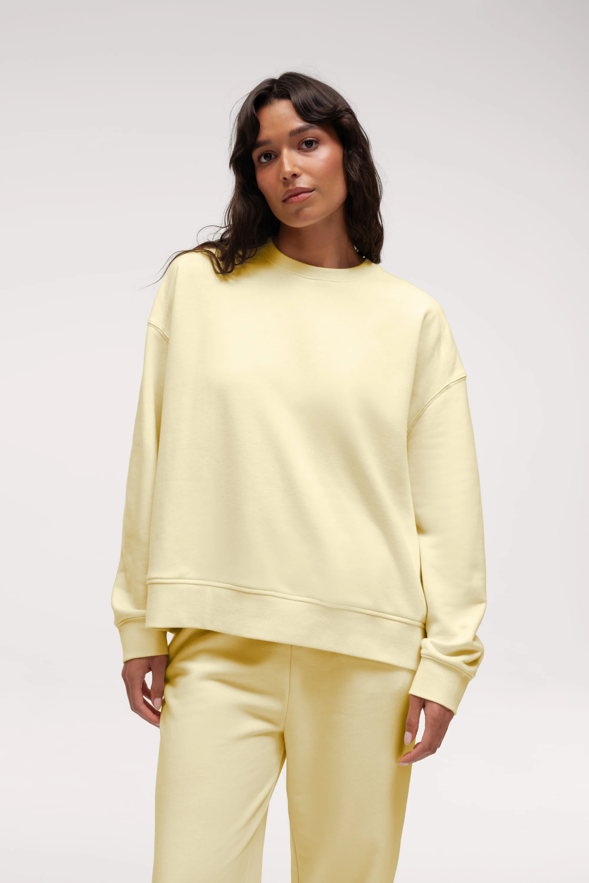 French Terry Classic Crewneck | Lemon | nuuds