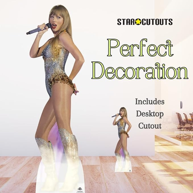 Star Cutouts CS1227 Taylor On Stage Swift with Free Mini Standee Perfect for Birthdays, Gifts, Pa... | Amazon (US)