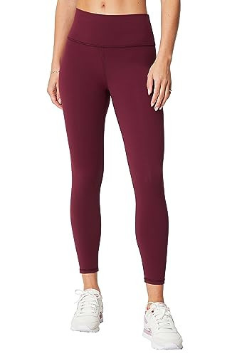 Fabletics Women's Define PowerHold® High-Waisted 7/8 Legging, Maximum Compression, Flattering, XXS, Merlot | Amazon (US)