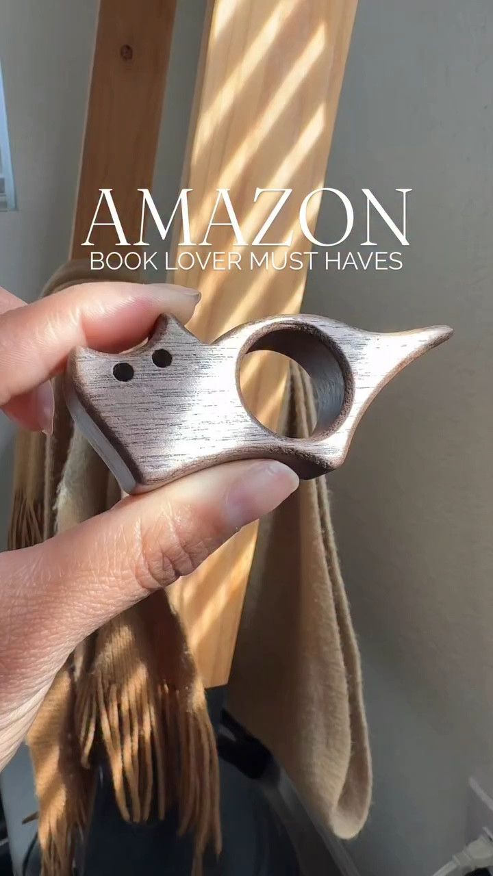 Comment “LOVE” below or click my bio link! 💕

If you’re a book lover, this is about to upgrade your entire reading experience 📖✨ This cat-shaped wooden page holder lets you read one-handed! And makes heavier books easier to hold. Cozy, aesthetic, and actually useful!

#BookTok
#AmazonFinds
#BookLover

cat book page holder thumb book holder wooden page holder booktok finds reading accessories book lover gifts cozy reading aesthetic amazon finds reader must haves bookworm gifts one handed reading tool