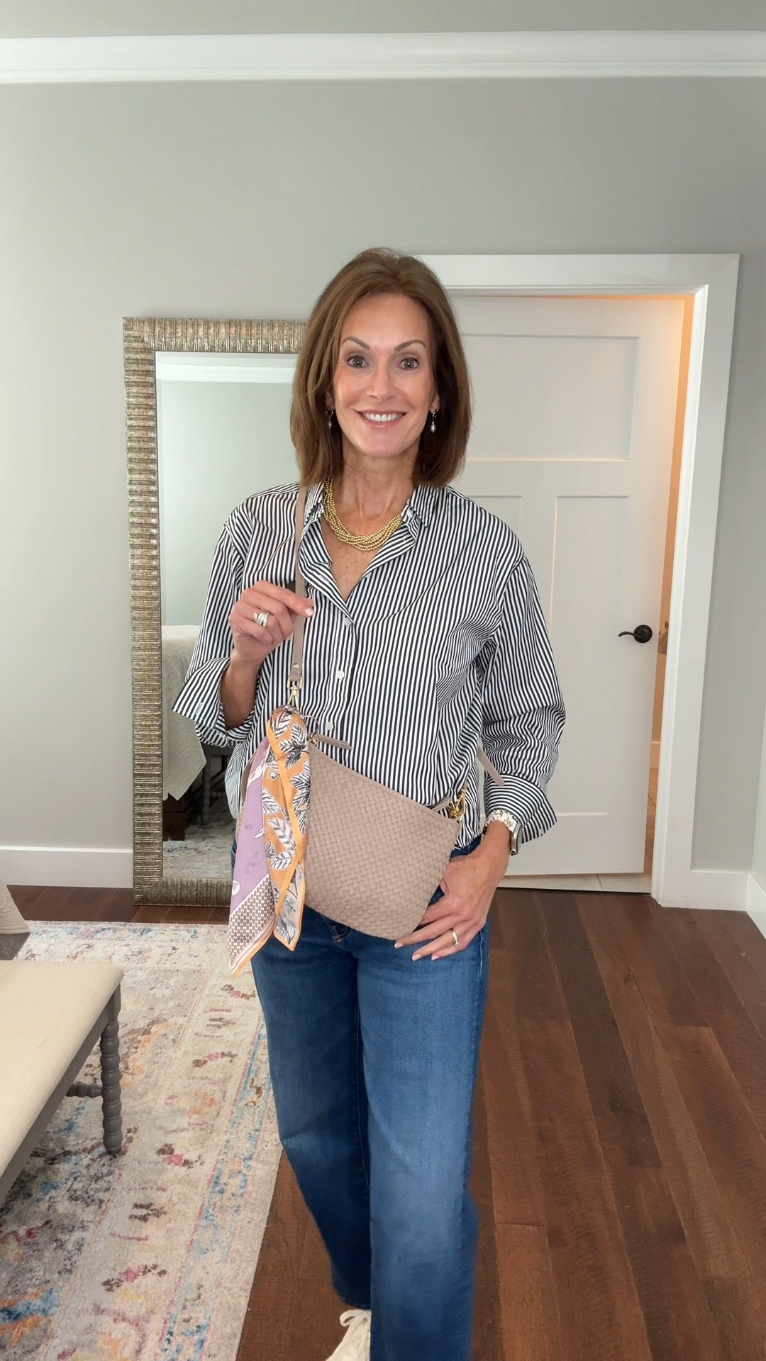Travel hack! Grab a scarf and a ring to secure the zipper of your purse. Pickpockets can’t get your bag open when they try to distract you 

Shirt - M
Code : ANNIEKXSPANX 
Jeans - 29 
Bag - small

Also linked the rfid belt bag I’m taking for under my shirt 

#LTKStyleTip #LTKTravel #LTKMidsize