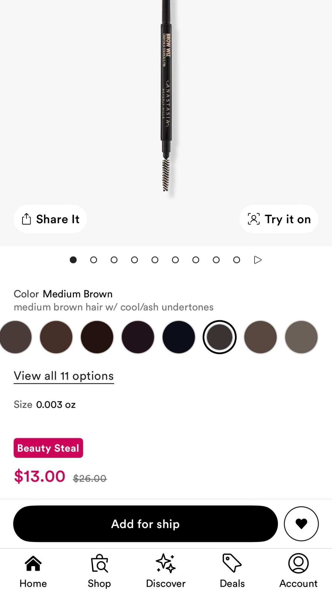 Still one of the best eyebrow pencils out there and it’s drugstore price today only! 

#LTKSaleAlert #LTKBeauty #LTKgrwm