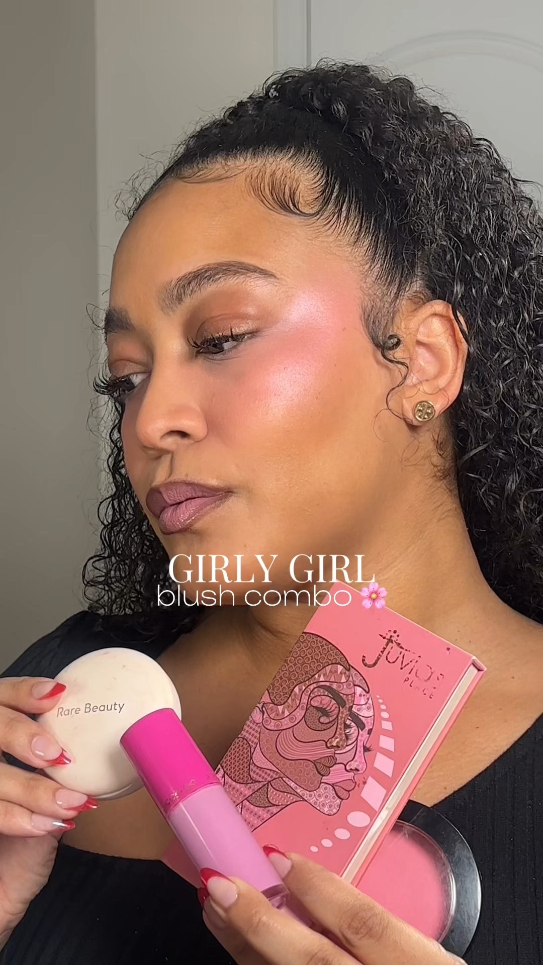 Girly girl, pink blush combo! Using Juvias place liquid blush, avon glimmer powder blush, Juvias place volume 4 palette and rare beauty blush! 

#LTKBeauty