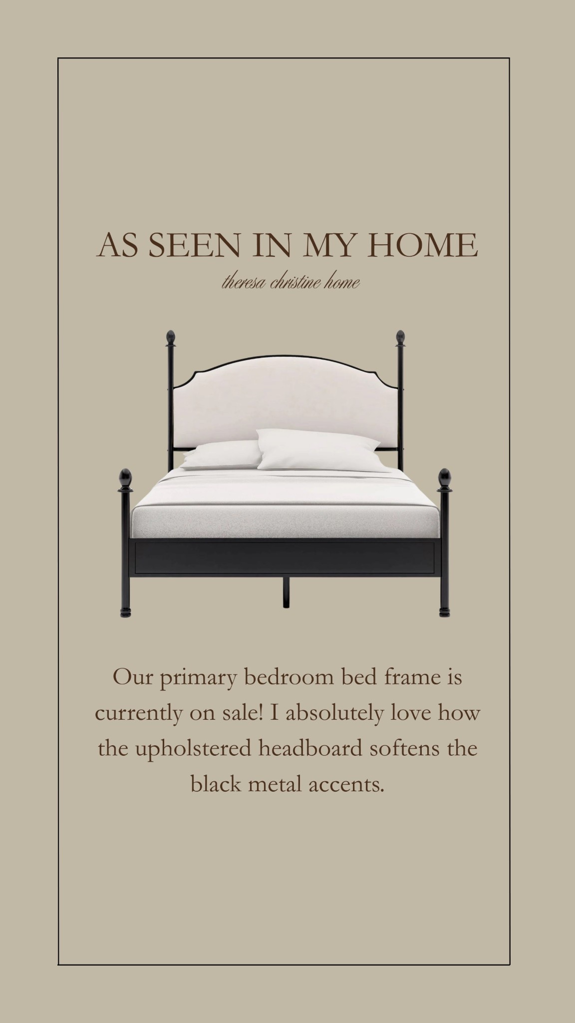 As seen in my home 🖤 Our primary bedroom bed frame and headboard!  It’s on sale now! 😍

#LTKHome #LTKSaleAlert