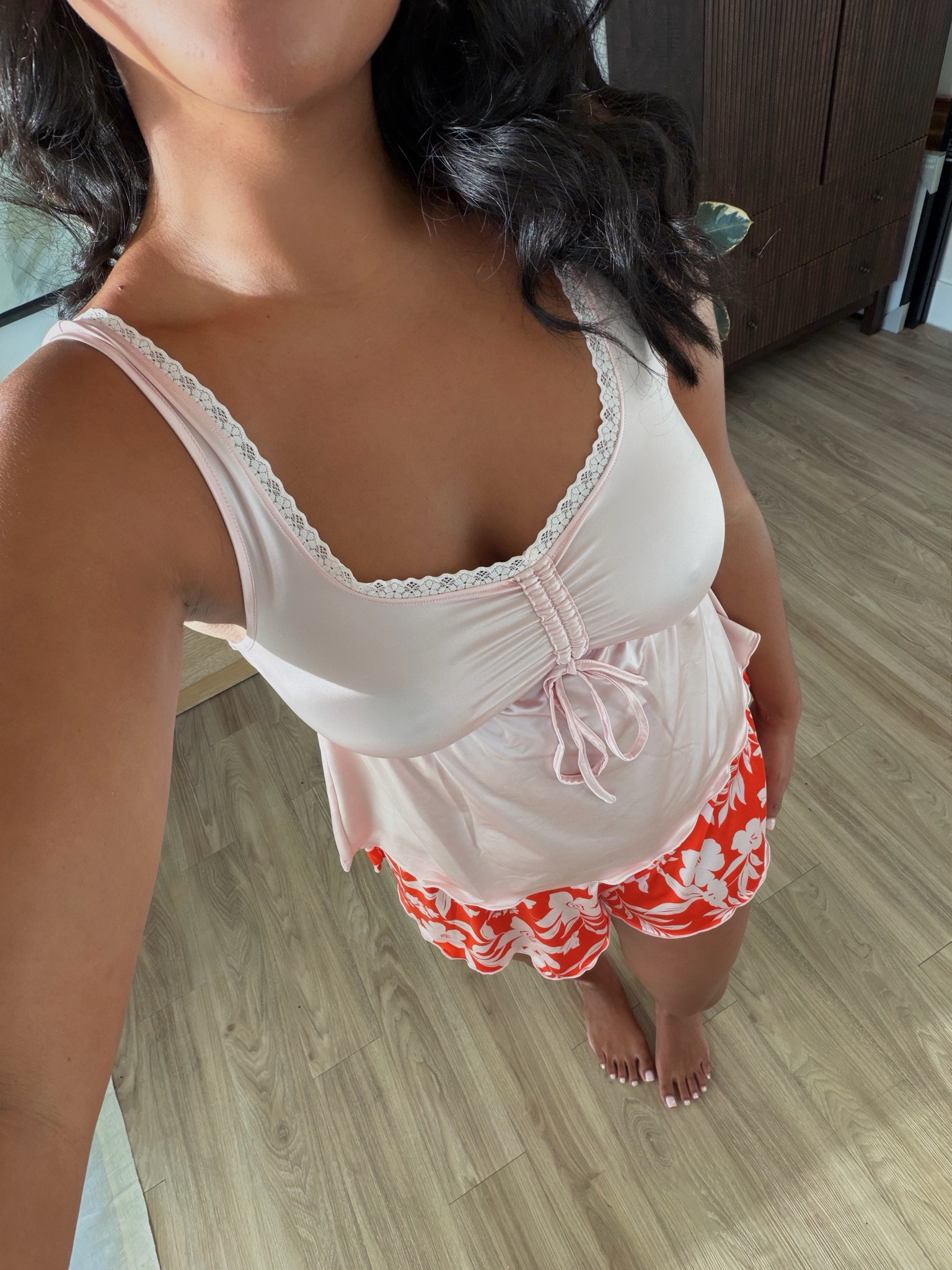 In love with this set from @adoreme. Material is comfy, breathable, stretchy and perfect for any summer night (runs true to size, wearing a M in the top and L in bottoms) #AdoreMePartner 

Get 20% off now on orders $50 with code ADOREMELTK20.
Valid from May 11, 2026 at 12 AM ET through May 13, 2026 at 11:59 PM ET, excludes the purchase of gift cards, limit one use per account.

#LTKSeasonal #LTKMidsize