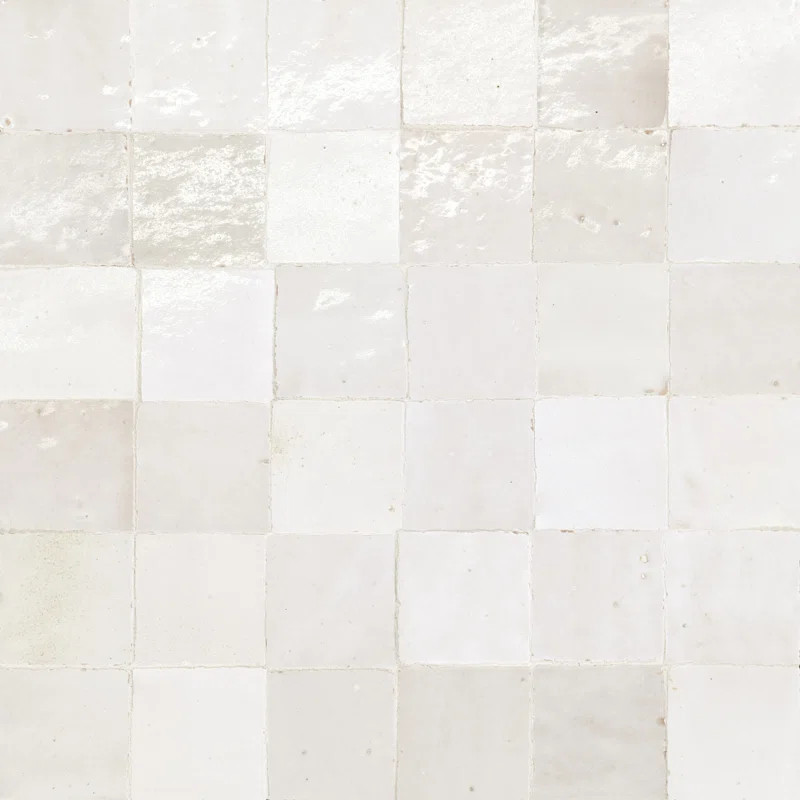Zagora 2" x 2" Glossy Zellige Mosaic Tile | Wayfair North America