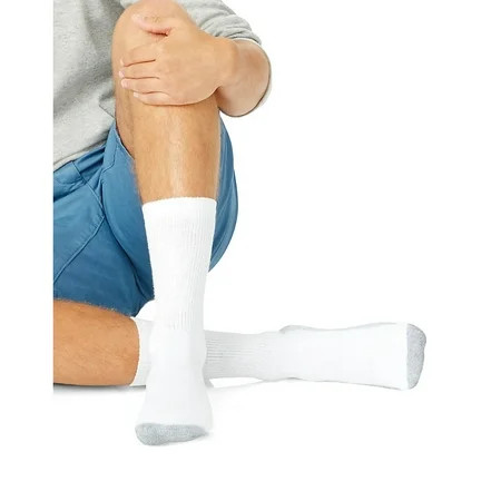 Hanes Men s Crew Socks 12-Pack - 184V12 | Walmart (US)