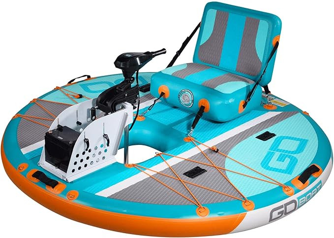 GoBoat Freedom – 1-Person Inflatable Boat with a Bright and Bold Design | Electric Motor & Back... | Amazon (US)