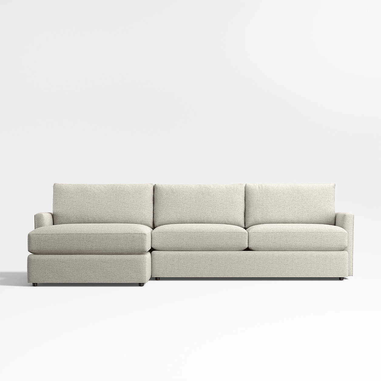 Lounge Classic 2-Piece L-Shaped Sectional Sofa with Corner Bumper + Reviews | Crate & Barrel | Crate & Barrel