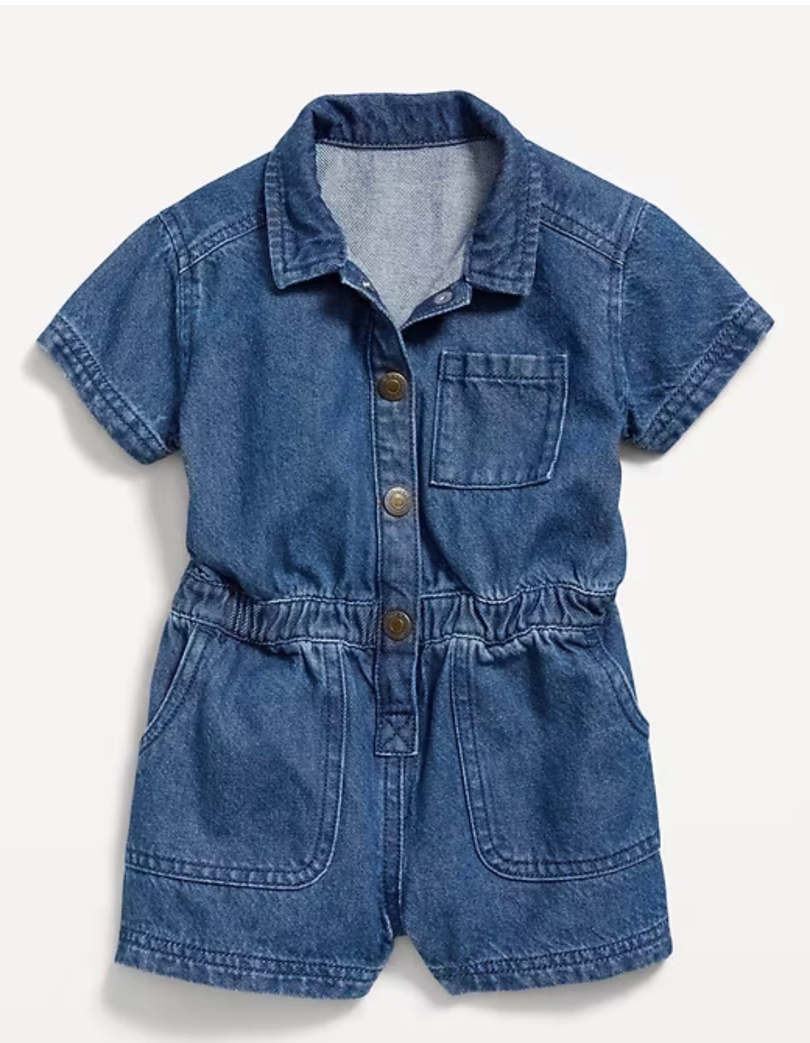 Toddler girl denim romper. Super cute and easy throw on outfit for any occasion 💕

#LTKBaby #LTKootd #LTKKids