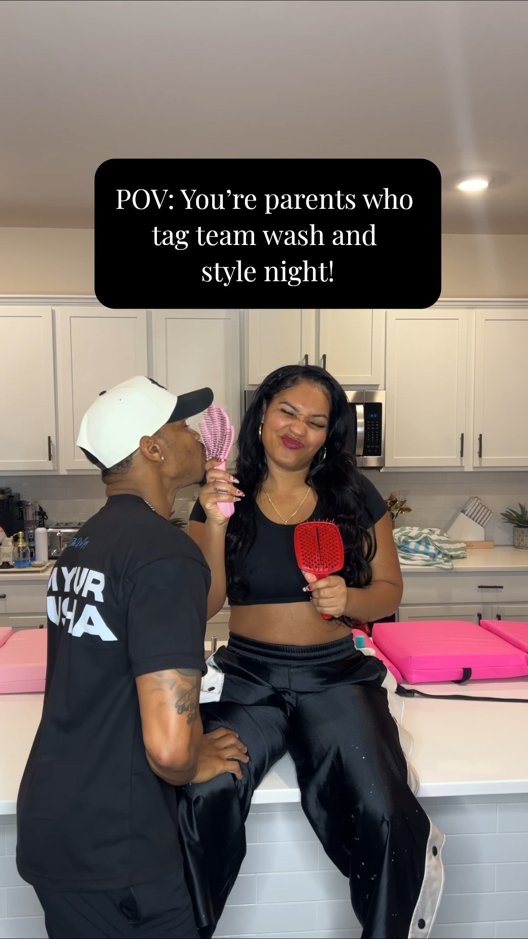 They say couples who slay hair together, stay together 😂😂😂. But hair nights are so much more fun when we do them as a team! 

#LTKBeauty #LTKKids #LTKmomlife