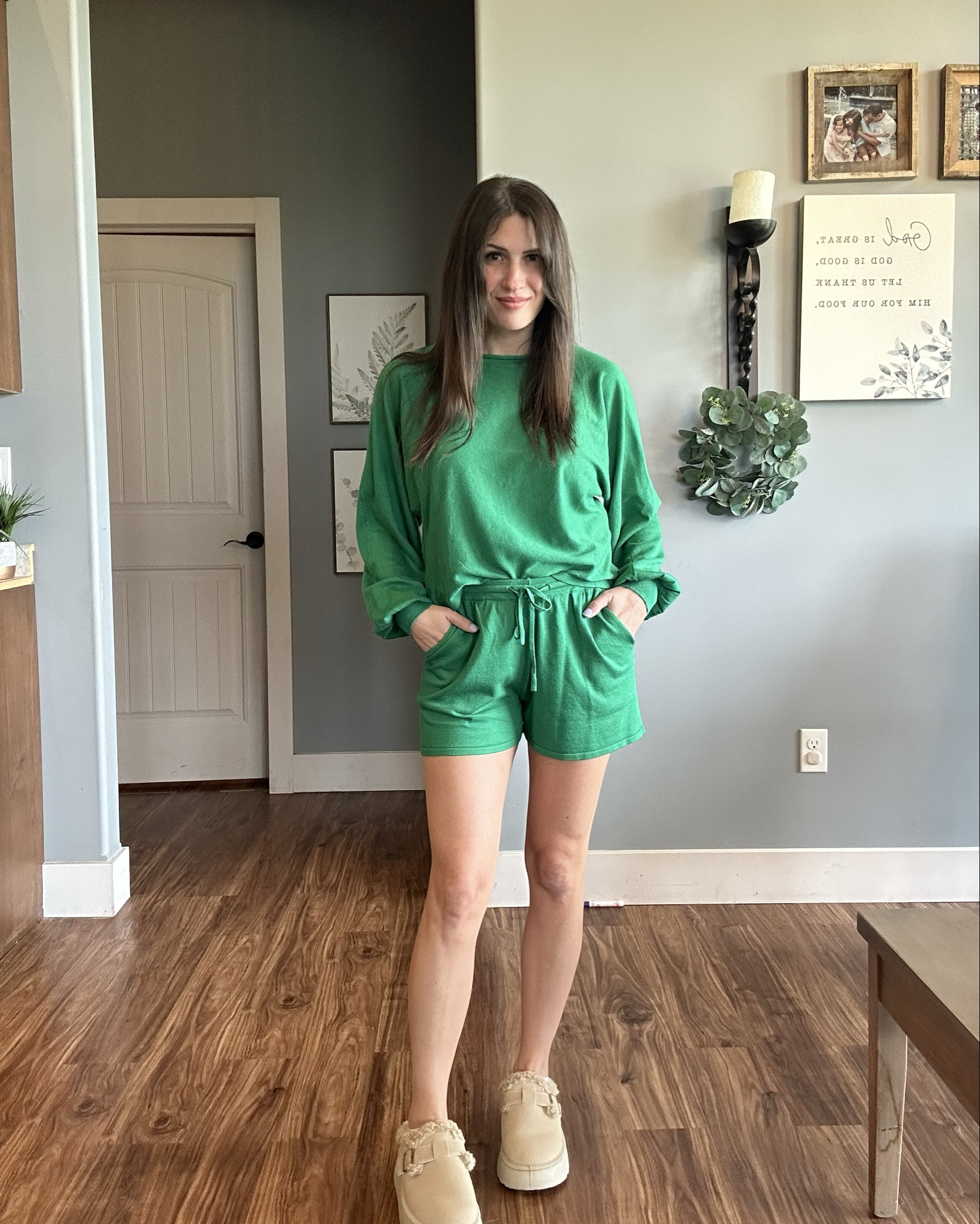 Give me all the sets! 

Lounge set | long sleeve and shorts set | green | Amazon finds 

#LTKTravel #LTKSeasonal #LTKFindsUnder50