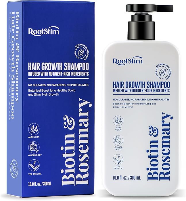 Biotin & Rosemary Shampoo for Hair Growth: Hair Loss Shampoo for Thinning Hair Infused with Natur... | Amazon (US)