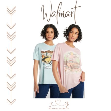 $20 Walmart Time and Tru Women's Ford Bronco and Mustang Graphic Tees with Short Sleeves, 2-Pack, Sizes XS-XXXL / graphic tee 

#LTKstyletip #LTKFestival #LTKfindsunder50