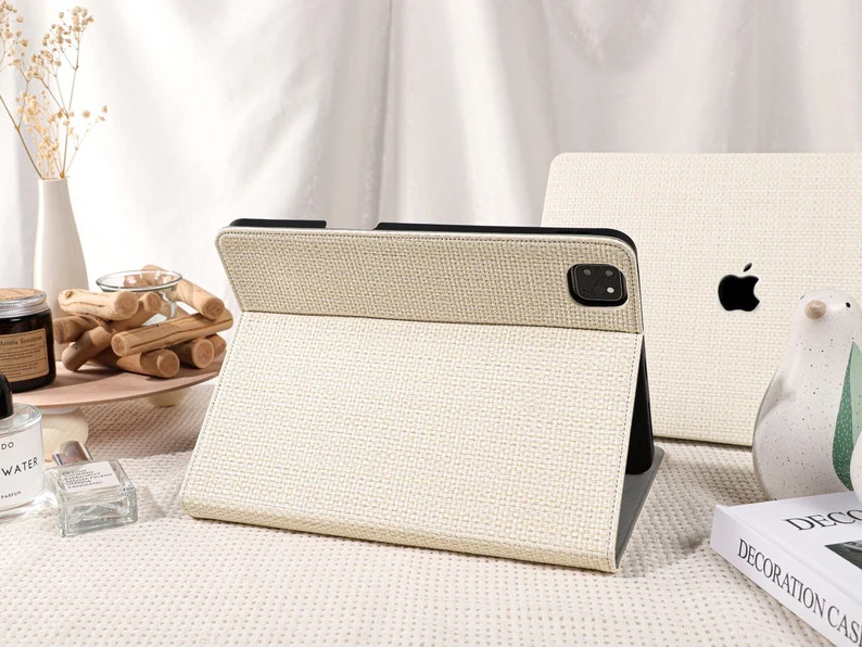 Rustic Weave Leather iPad Case for Air 5 4 3 Case, iPad Pro 11 12.9'' iPad Pro 2022 2021 10.2 9.7... | Etsy (US)