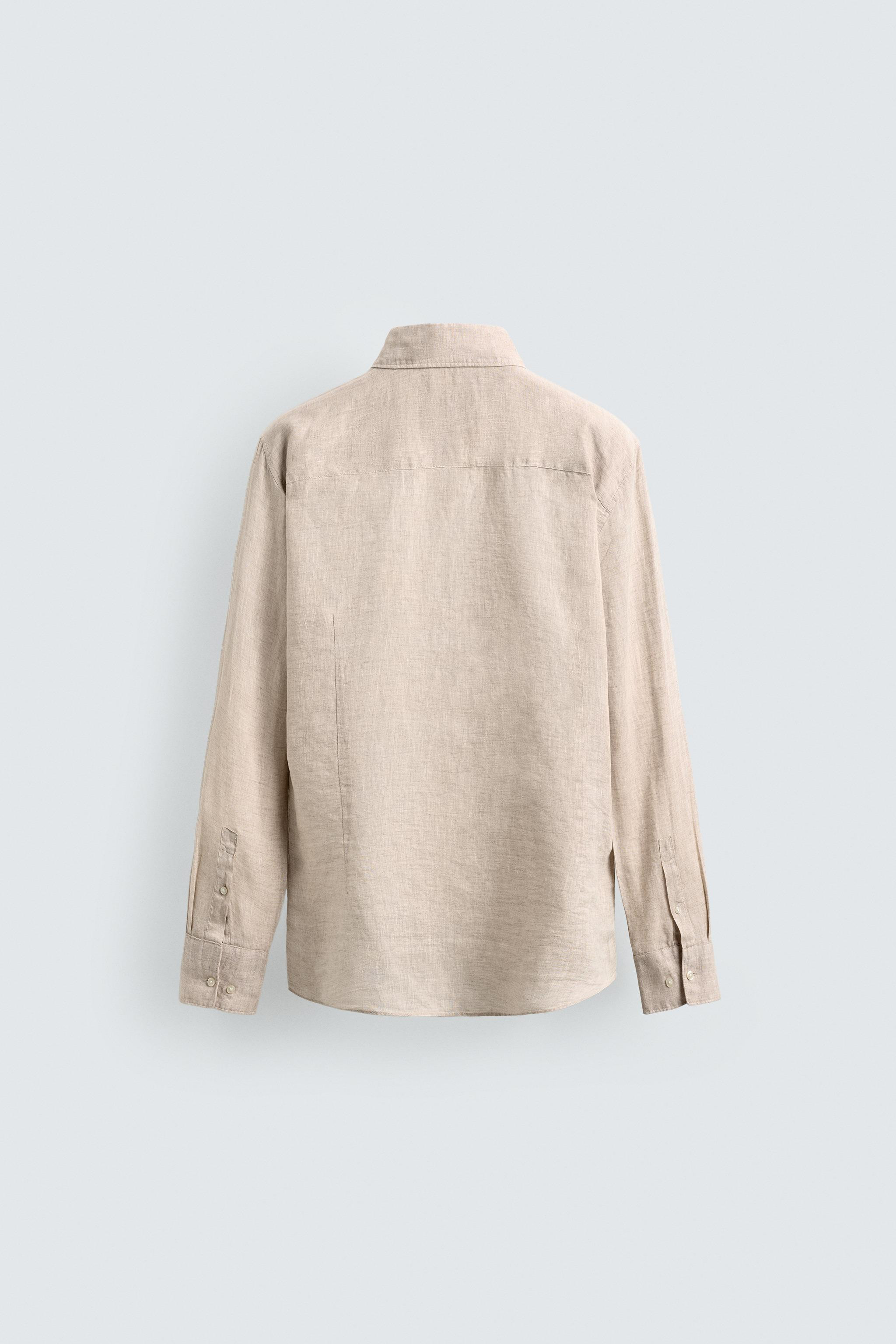 REGULAR FIT 100% LINEN SHIRT | Zara US