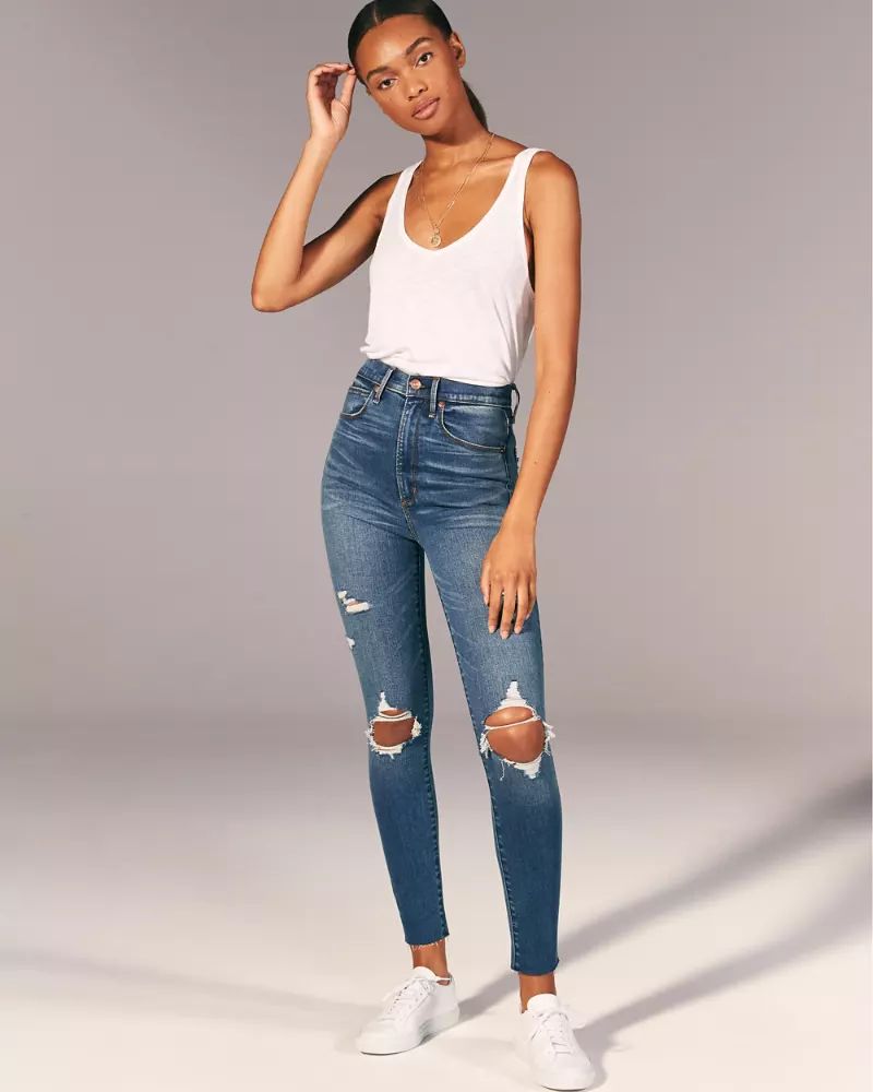 Ultra High Rise Super Skinny Jeans | Abercrombie & Fitch US & UK