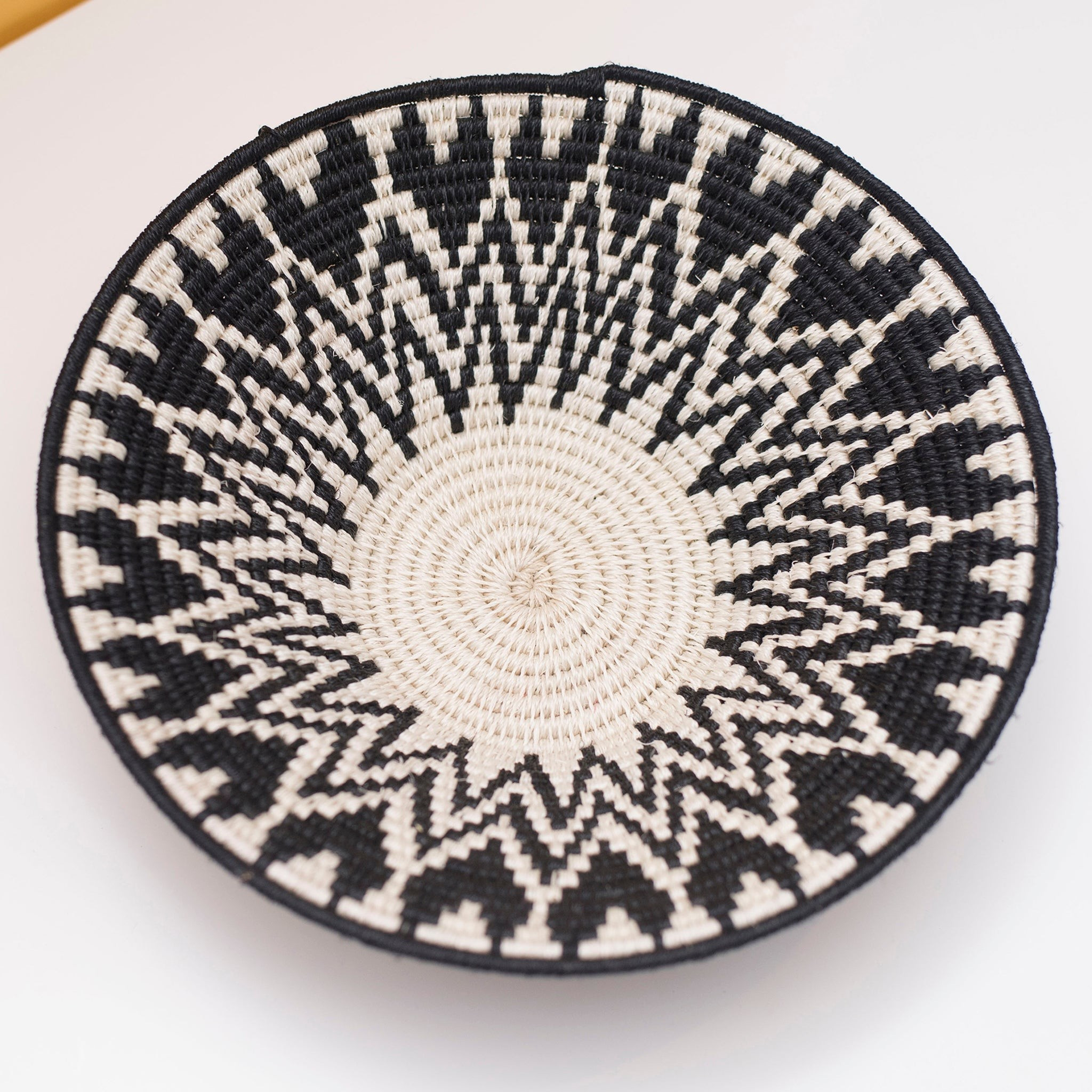 Sisal Black and White Basket | 54kibo