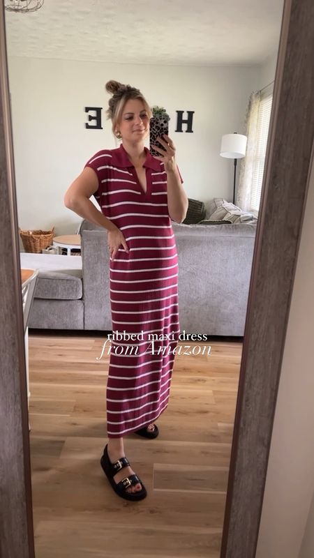 this is the comfiest dress for summer 👏🏼☀️ it is a little see through but nothing a slip won’t fix and it comes in other colors! 

wearing a size medium (supposed to be a looser fit) & it runs tts

#amazon #summerstyle #summeroutfit

#LTKstyletip #LTKfindsunder100 #LTKfindsunder50
