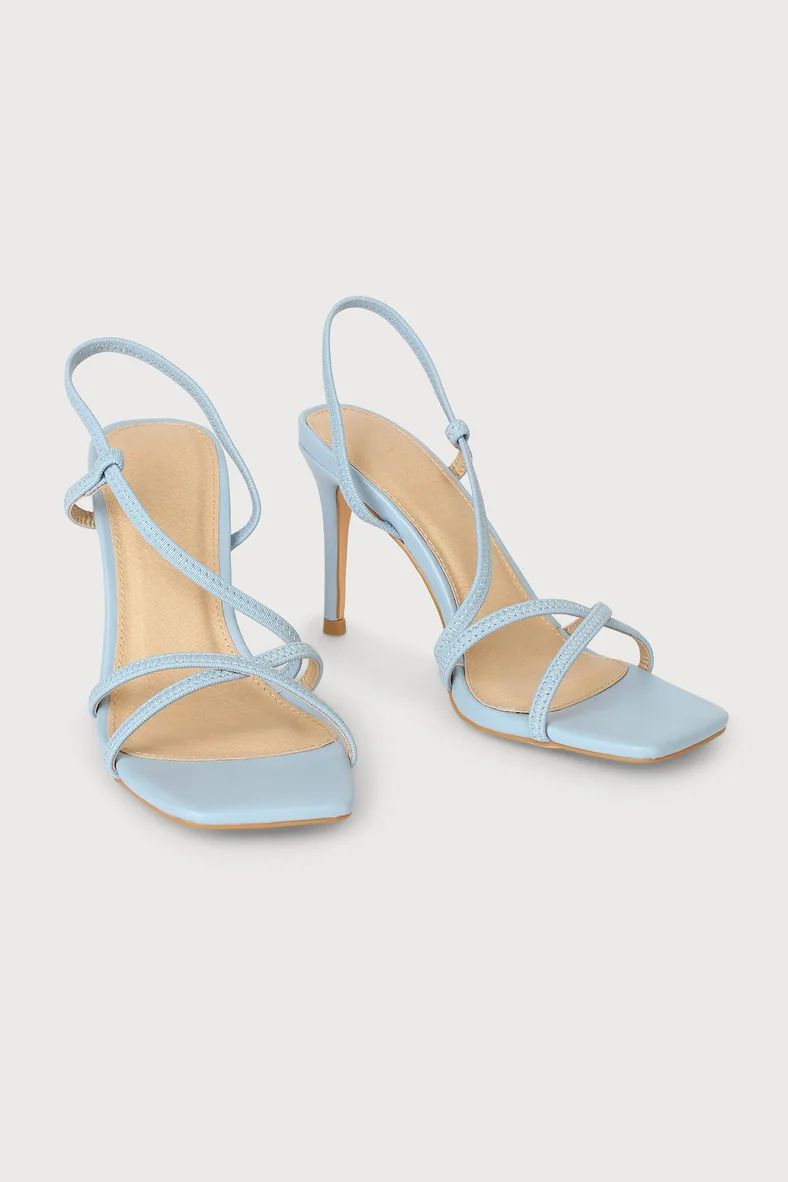 Hanae Light Blue Slingback Stiletto High Heel Sandals | Lulus (US)