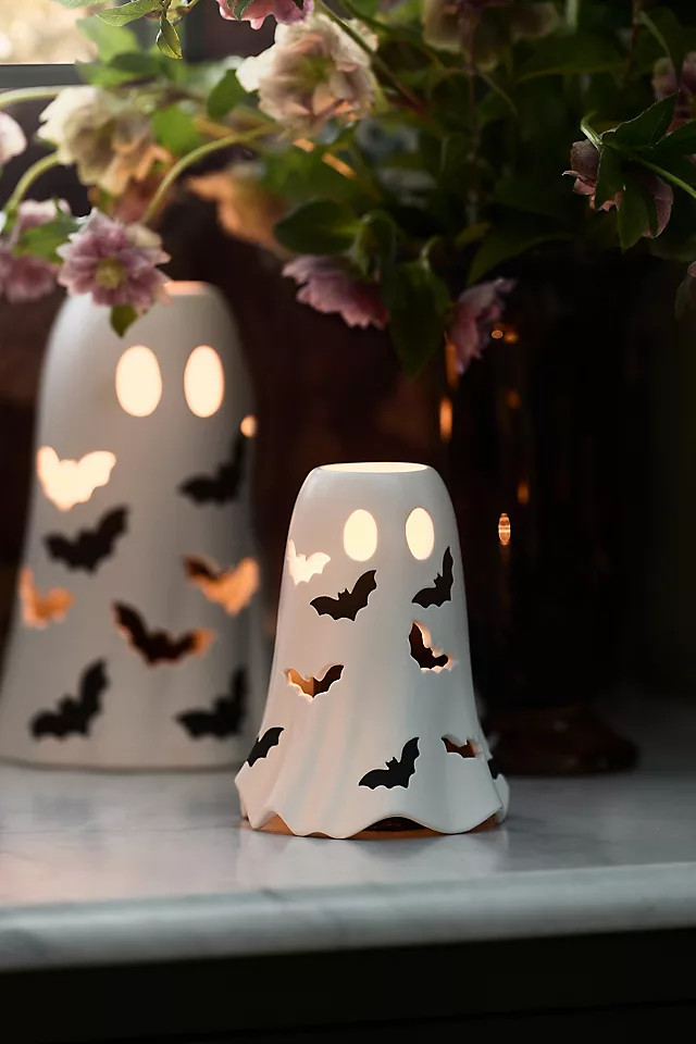Ghost Ceramic Hurricane Candle Holder | Anthropologie (US)